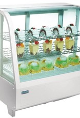 Polar Polar refrigerated display case, tabletop, white