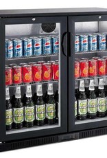 Saro Saro Bar Cooler 208 liters, double swing door, black