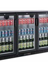 Saro Saro Bar Cooler 208 liters, three swing doors, black