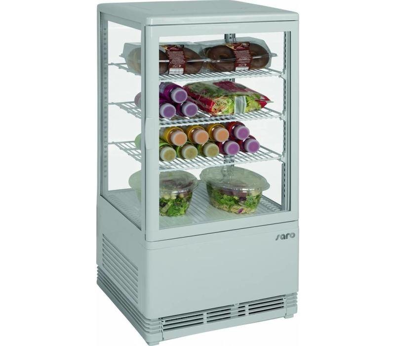 Saro Saro refrigerated display case, white, 70 liters