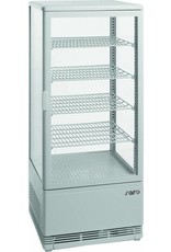 Saro Saro gekoelde vitrine, wit, 98 liter