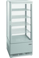 Saro Saro refrigerated display case, white, 98 liters