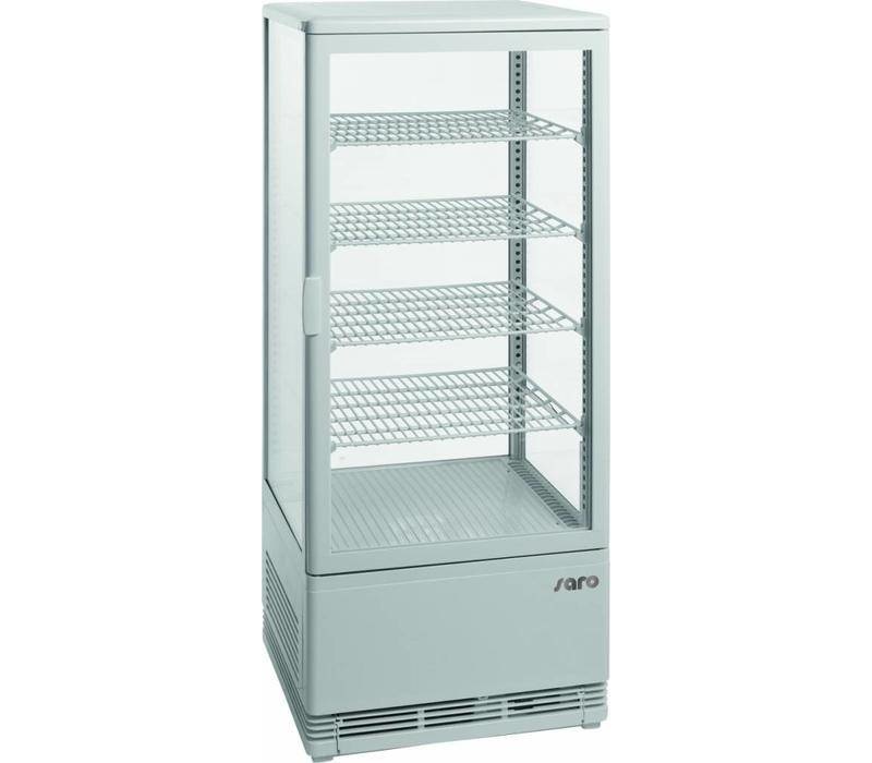 Saro Saro gekoelde vitrine, wit, 98 liter