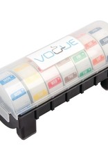 Vogue Set dag stickers 2,5 cm, afneembaar inclusief kunststof dispenser