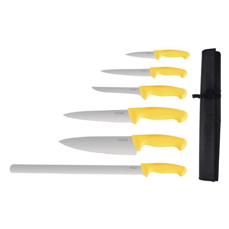 Vogue Vogue softgrip Pro knife set 6 pieces