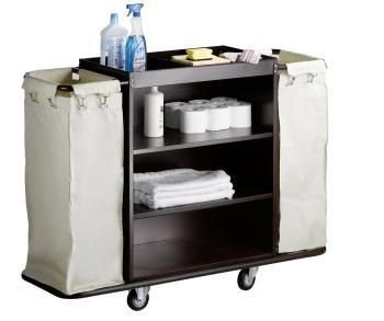 Saro Room service trolley with 2 laundry bags