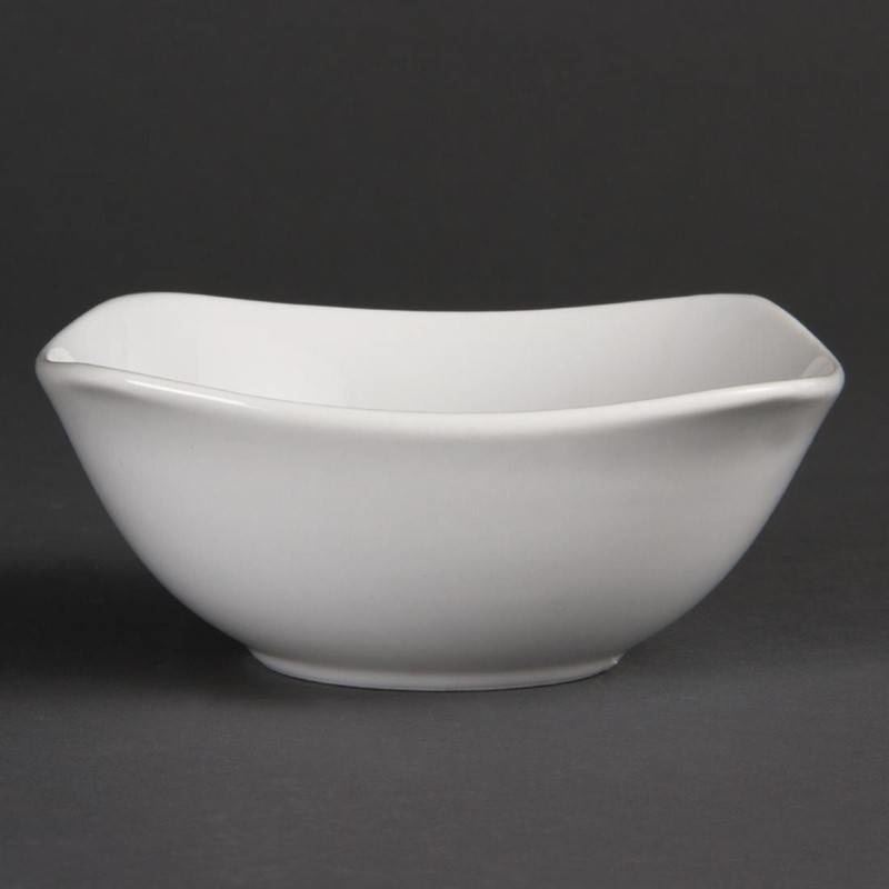 Olympia Olympia Whiteware rounded square dish