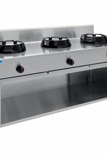 Saro Wok gas cooker with open stand and 2 or 3 burners