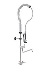 Prewash shower single hole with quartz-levers