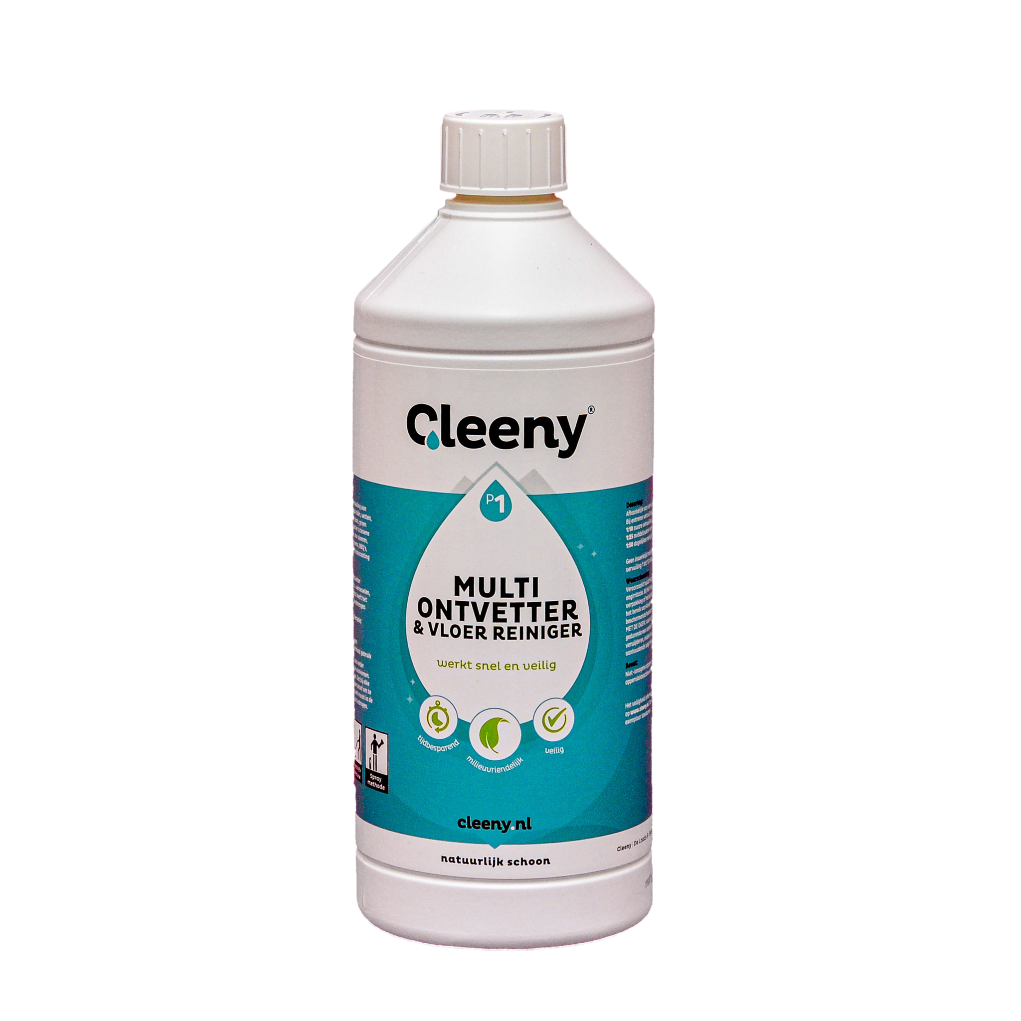 Cleeny Cleeny P1 ontvetter, 1 liter fles concentraat
