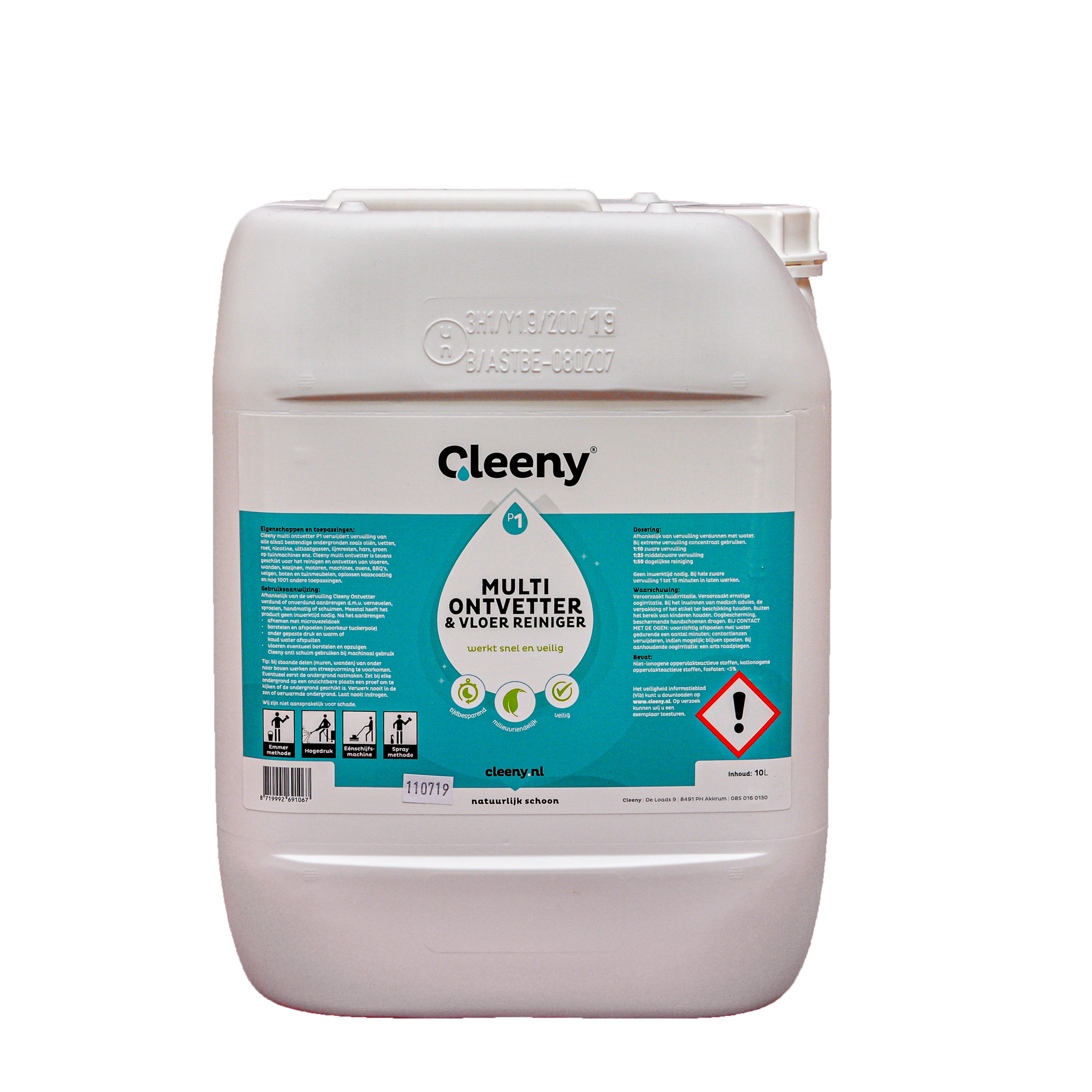 Cleeny Cleeny P1 degreaser, 10 liters can concentrate