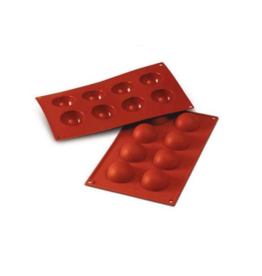 Silikomart Backform / Backmatte -  8 Halbkugeln