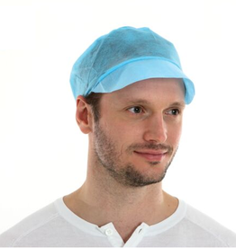 Hygiene cap with tip, blue