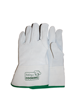 Baking & Cooking Leather oven gloves 5 finger, short