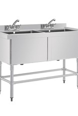 Vogue Double stainless steel sink