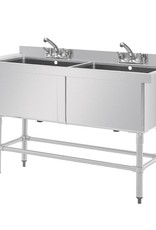 Vogue Double stainless steel sink