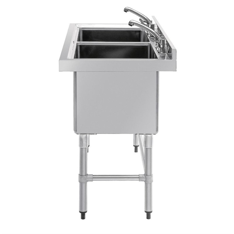 Vogue Double stainless steel sink