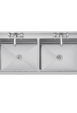 Vogue Double stainless steel sink