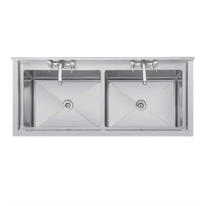 Vogue Double stainless steel sink