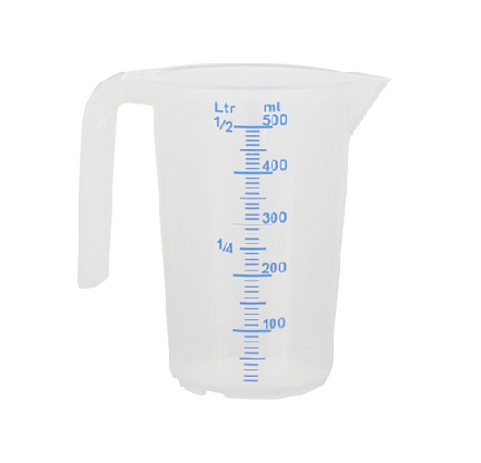 Schneider GmbH Plastic measuring cup 1/2 liter - with open handle