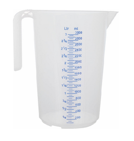 Schneider GmbH Plastic measuring cup 3 liter - with open handle