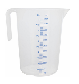 Schneider GmbH Plastic measuring cup 5 liter - with open handle