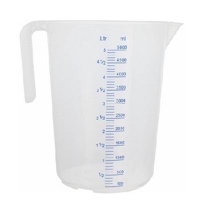 Schneider GmbH Plastic measuring cup 5 liter - with open handle