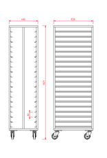 van 't Wout Plate rack van 't Wout 60 x 40