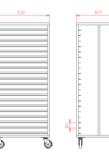 van 't Wout Tellerwagen van 't Wout 60 x 80