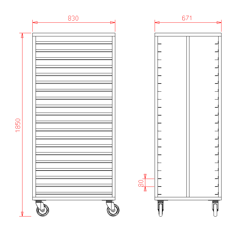 van 't Wout Plate rack van 't Wout 60 x 80