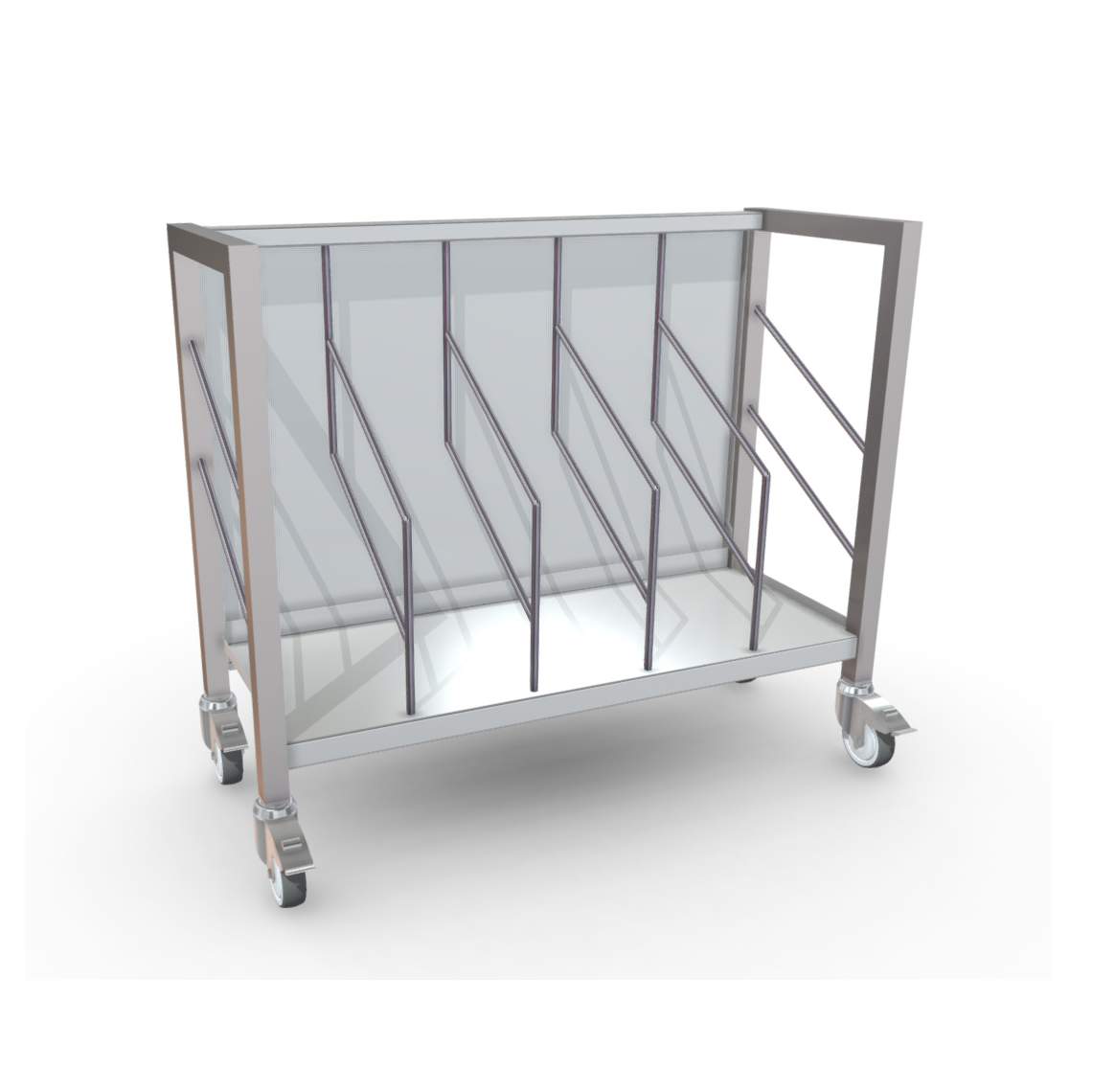 van 't Wout Stainless steel bag trolley- 5