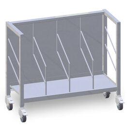 van 't Wout Stainless steel bag trolley - 4