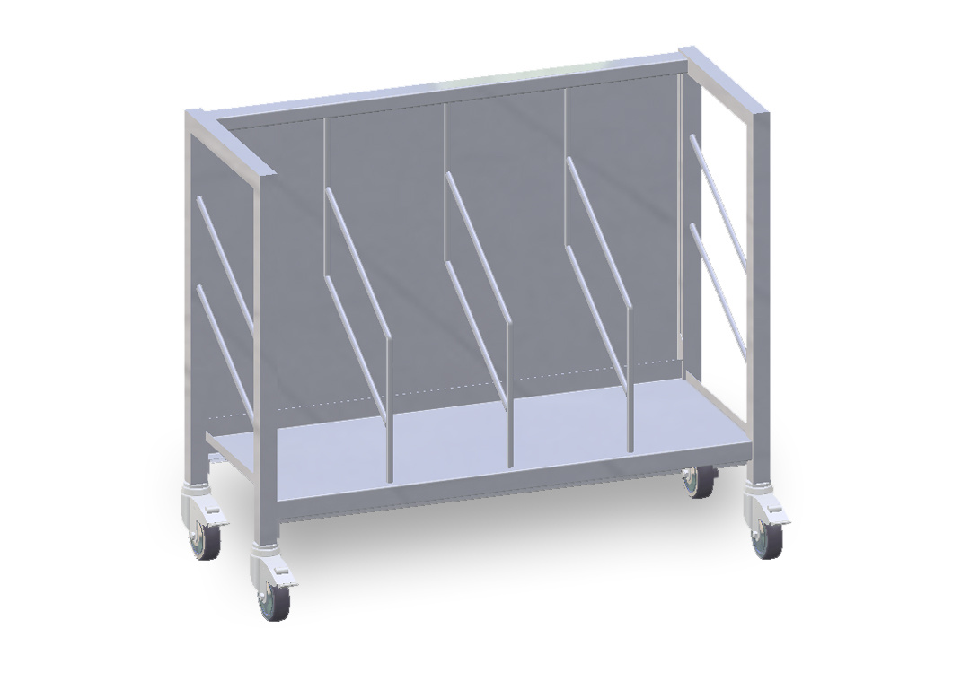 van 't Wout Stainless steel bag trolley- 4