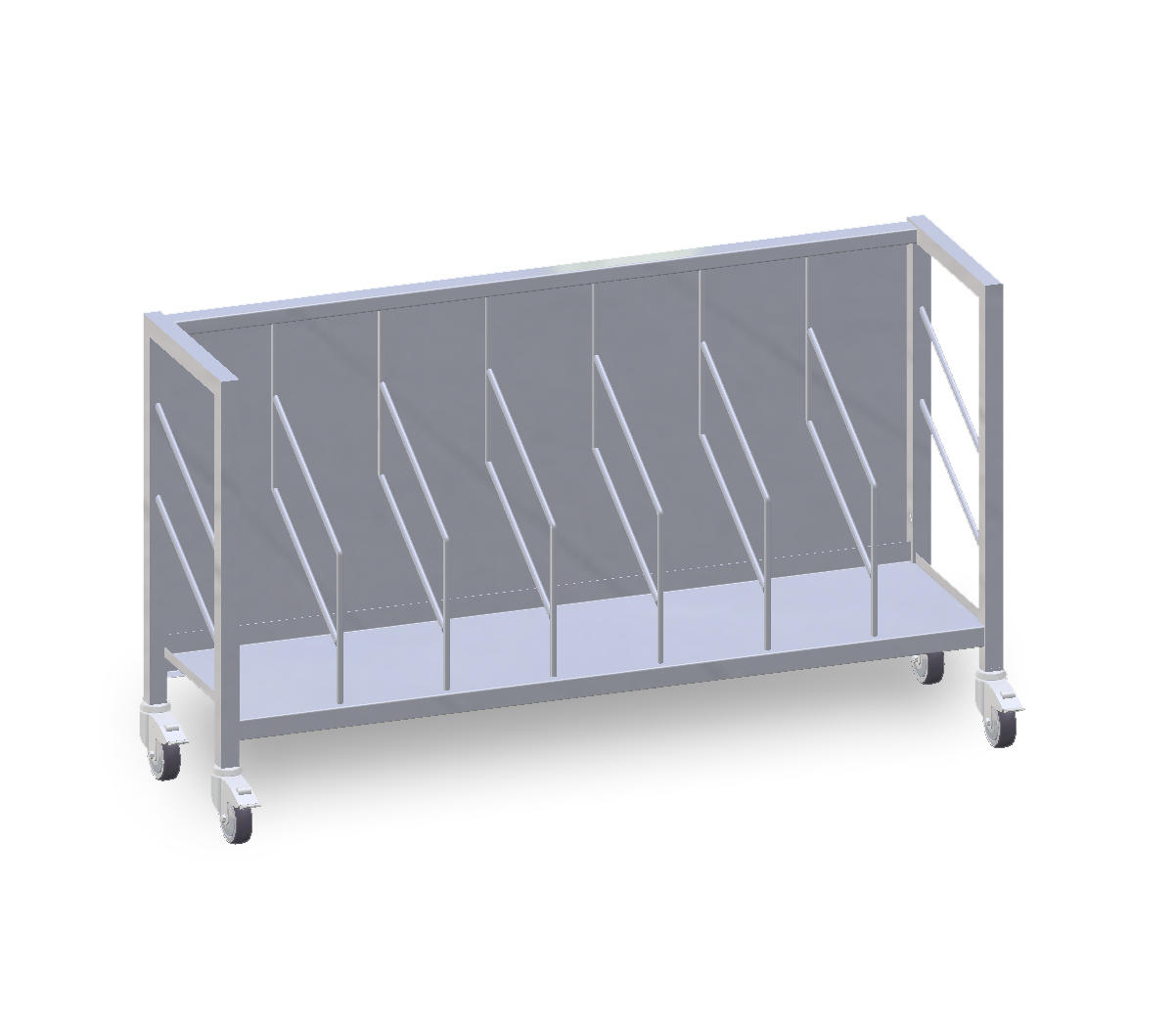 van 't Wout Stainless steel bag trolley- 7