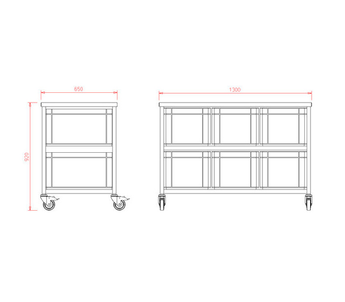 van 't Wout Raw material station - 6 x 60 liters