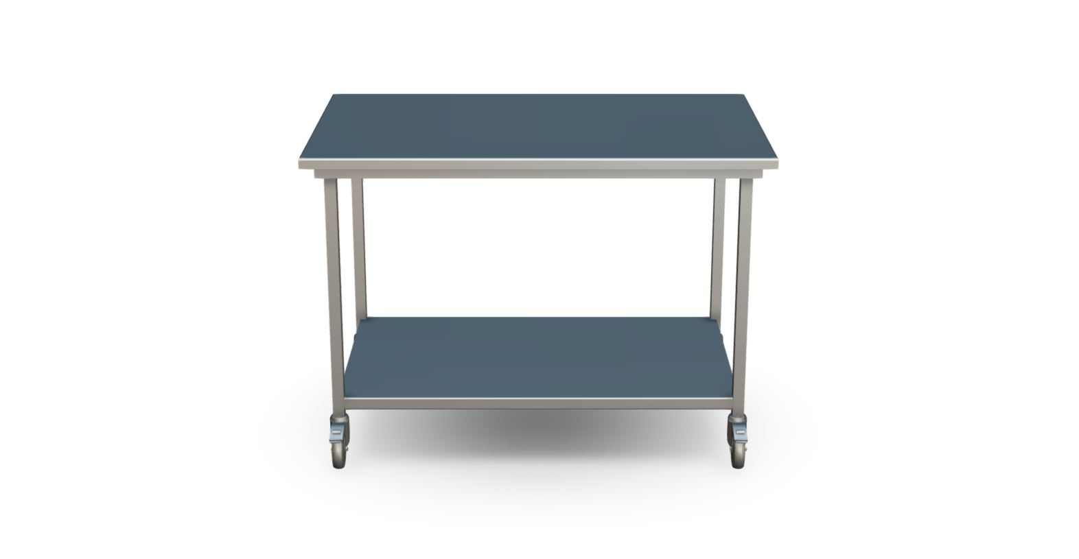 van 't Wout Edelstahl-Werkbank 140 x 90 x 100 cm
