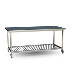 van 't Wout Stainless steel workbench 200 x 90 x 100 - slatted deck