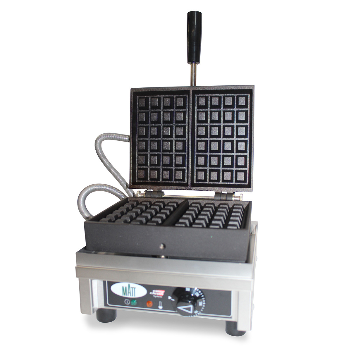 Krampouz Electric heating waffle iron - single - 4x6 Brussels waffles