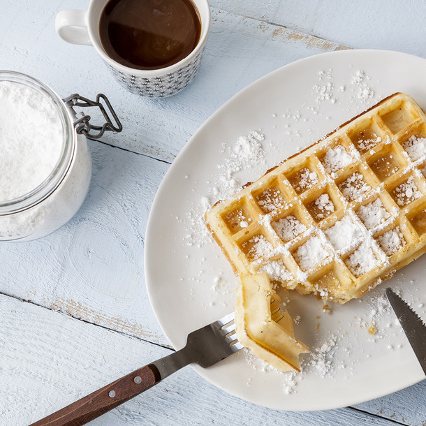 Krampouz Electric heating waffle iron - single - 4x6 Brussels waffles