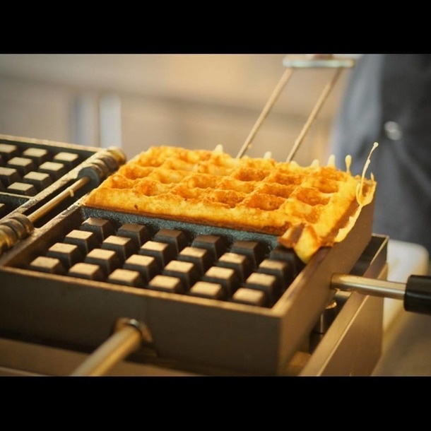 Krampouz Elektrisch 180° wafelijzer - enkel - 4x6 brusselse wafels