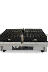 Krampouz Electric 180° waffle iron - single - 4x7 Liège waffle
