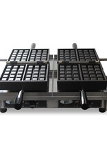 Krampouz Elektrisches 180° Waffeleisen - doppelt - 4x7  Lütticher Waffeln