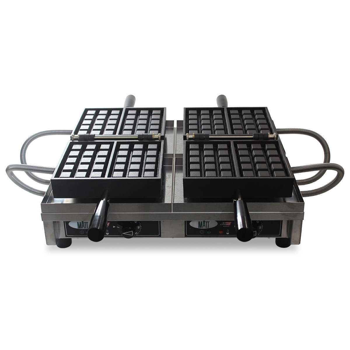 Krampouz Elektrisches 180° Waffeleisen - doppelt - 4x7  Lütticher Waffeln