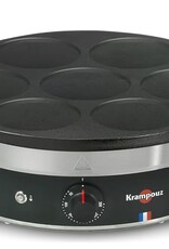 Krampouz Elektrische pannenkoekenijzer - Ø40 - 7 pannenkoeken