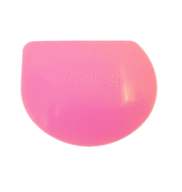 Scaritech Halbrunder Teigschaber rosa (10er Set)