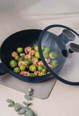 Berlinger Haus Berlinger Haus - Braadpan met deksel - Mat blauw - Ø28 cm