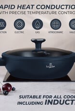 Berlinger Haus Berlinger Haus - Bratpfanne mit Deckel - Mattblau - Ø28 cm