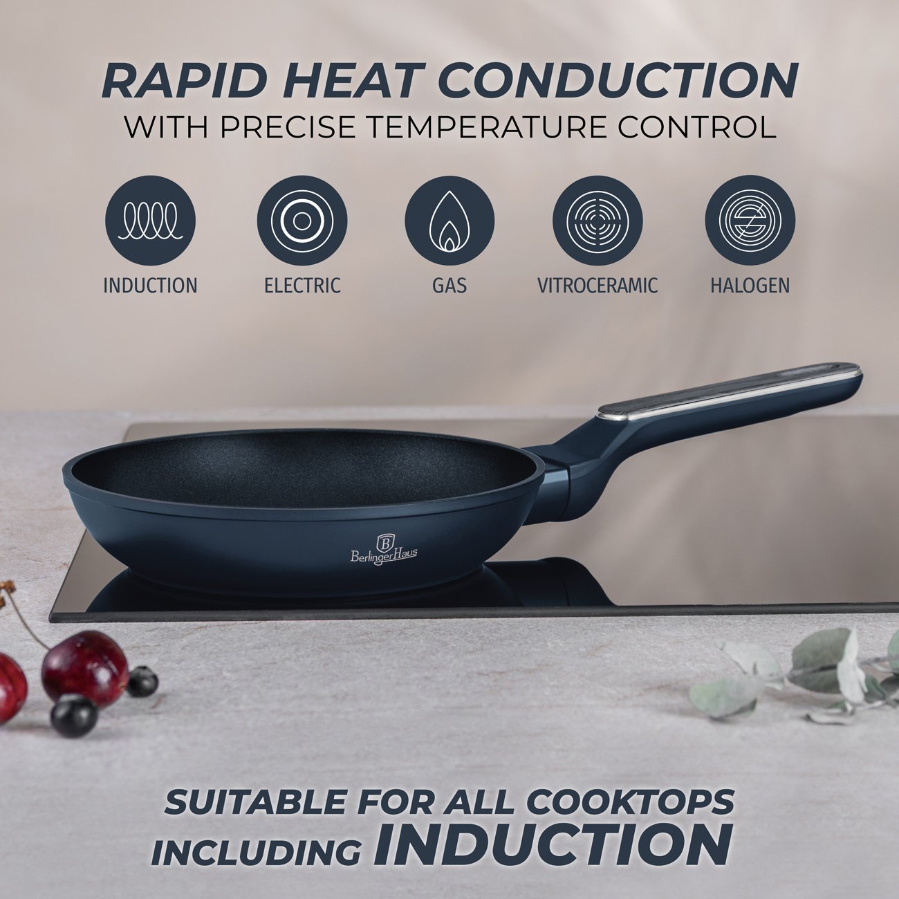 Berlinger Haus Berlinger Haus - Frypan set - Mat blue