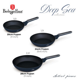Berlinger Haus Frypan set - Mat blue