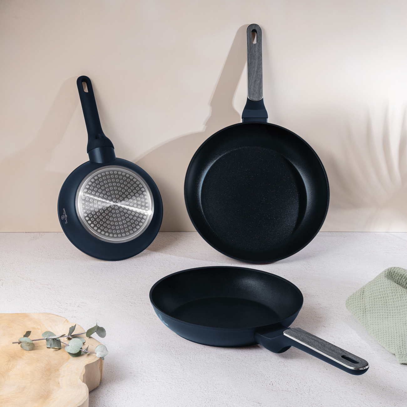 Berlinger Haus Berlinger Haus - Frypan set - Matt blue